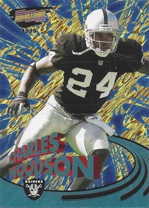 CHARLES WOODSON 1999 PACIFIC REVOLUTION BLUE PARALLEL SERIAL # 42 /99 NICE CARD! - Picture 1 of 2
