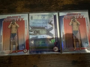 2024 Topps Chrome US Olympics Michael Andrew 3 Card Insert/Refractor Lot Swim - Picture 1 of 4