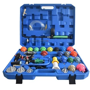 Kit universal de probador de presión de radiador sistema de kit de recarga de vacío de refrigerante 34 piezas - Imagen 1 de 8
