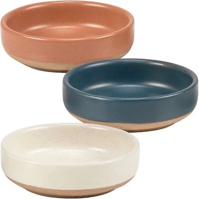 Terracotta Dipping Bowls | Set of 3 | Various Colors 3.5 In  Primitives by Kathy - Image 1 of 2