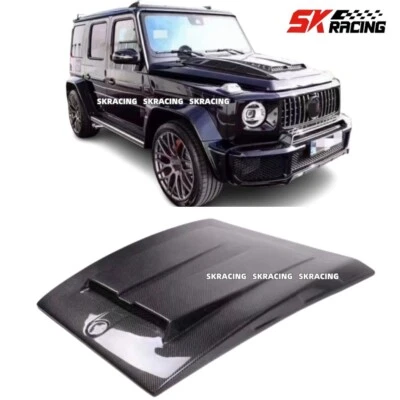 Cubierta de paneles de capó de fibra de carbono para Mercedes Benz Clase G W463 G500 G550 G55 G63 Foto 1 de 4