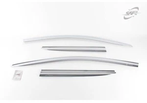 Chrome Weathershields Weather Shields 4pcs for 09/2014 ~ 2020 Renault CAPTUR - Picture 1 of 9