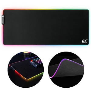 Tapis de souris et de clavier de jeu XXL 80x30cm avec éclairage LED - Photo 1/11