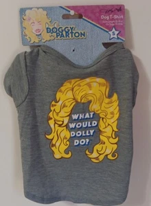 Dog T-Shirt Doggy Small Parton What Would Dolly Do? READ - Picture 1 of 7