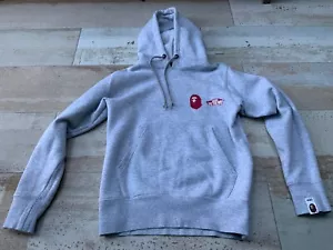 VANS X BAPE A Bathing Ape Collab Hoodie Gr. XS XTRA SMALL GRAU FARBE Unisex - Bild 1 von 10