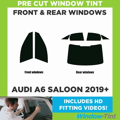 For Audi A6 4-door Berlina 2019+ Full Pre Cut Window Tint Kit Front & Rear Film - Image 1 of 4