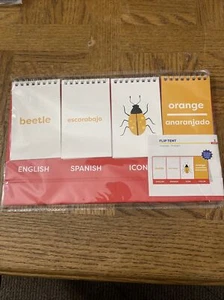 English & Spanish Language Arts Learning Flip Tent Teaching Aid for Ages 3-6 - Picture 1 of 5