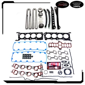 Juego de juntas de cubierta de cadena de distribución para 97-99 E-150 E-250 Econoline F-150 5,4 L V8 - Imagen 1 de 17