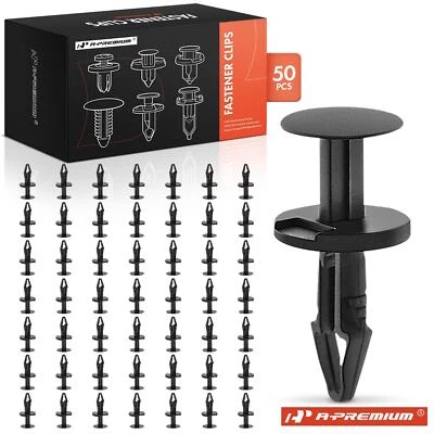 Retenedor de clip tipo empuje parachoques A-Premium 50 piezas 6,5 mm para Chevy GMC Ford Buick Foto 1 de 4