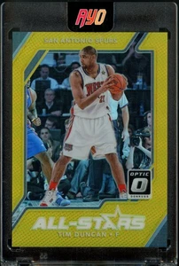 Donruss Optic #20 2018 Tim Duncan All Stars True Gold #d/10 - San Antonio Spurs - Imagen 1 de 2