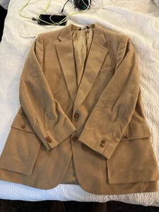 Abrigo deportivo Burberrys para hombre pelo camel puro bronceado pecho único 3 bolsillos interiores - Imagen 1 de 21