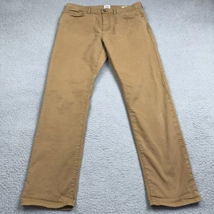 Flint and Tinder Pants Mens 34x32 Beige Straight Fit Chino - Picture 1 of 15