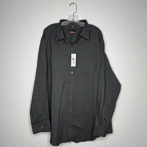 Van Heusen Oberhemd Night Dobbies Bur Savignon Herren Größe 2XL Gingham Print - Bild 1 von 5