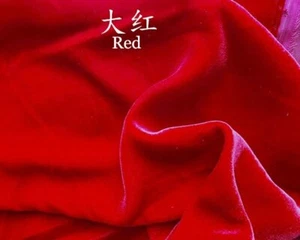 1Yard Black White Silk Cotton Velvet Fabric Luxury Evening Gown Material Velour - Picture 1 of 18