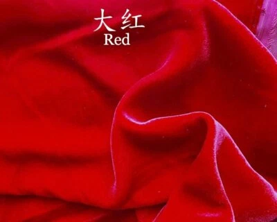 1Yard Black White Silk Cotton Velvet Fabric Luxury Evening Gown Material Velour - Image 1 of 4