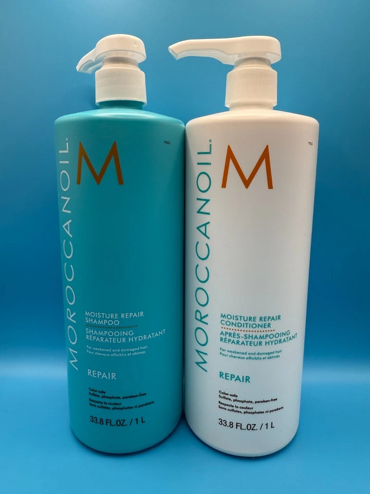 MOROCCANOIL ВЛАГИ РЕМОНТ ШАМПУНЬ И КОНДИЦИОНЕР ЛИТРОВ DUO СОВЕРШЕННО НОВЫЙ - Изображение 1 из 2