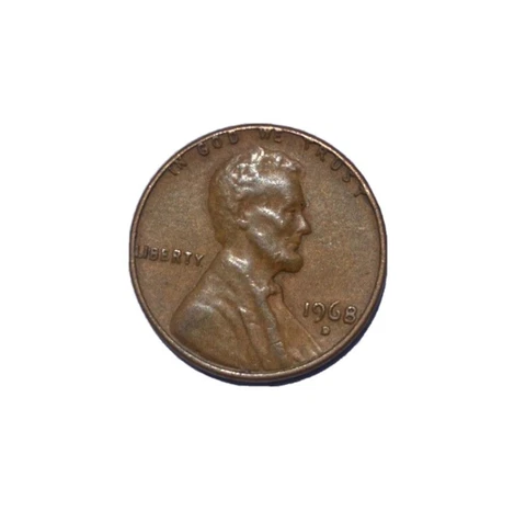 1968 D Lincoln Penny with Error on Top Rim, and "L" in Liberty on Edge, & more Cover