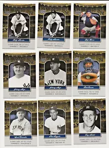 2008 Upper Deck 9 Card Lot Yankee Stadium Legacy Berra Rizzuto Kubek Martin Mize - Picture 1 of 4