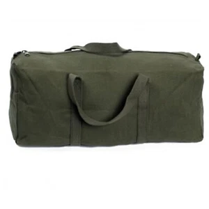 Large Olive Cotton Canvas Tool Carry Bag - Camping Peg and Ropes Bag 74cm - Picture 1 of 1