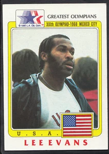 Topps 1983 Greatest Olympians - Card No 40 - 400 Metre Runner Lee Evans - USA - Picture 1 of 2