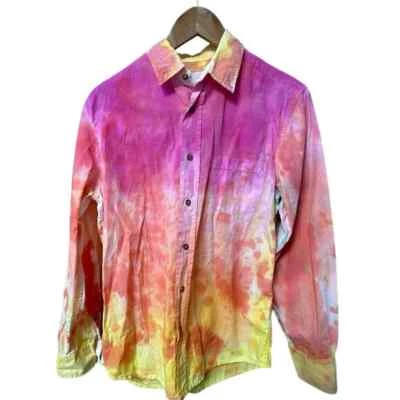 Vanishing Elephant Tie-Dye Button Down Shirt Size Medium - Image 1 of 4