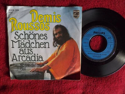 Demis Roussos - Schönes Mädchen aus Arcadia / So wie..klasse German Philips 45  - Bild 1 von 2