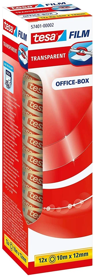Tesafilm 57401-00002 12x TRANSPARANT 10M x 12MM - SOFORT OVP