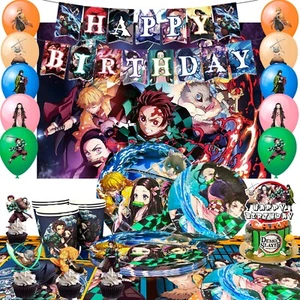 Demon Slayer Geburtstag Deko Demon Slayer Party Deko Demon Slayer Party Set - Bild 1 von 10