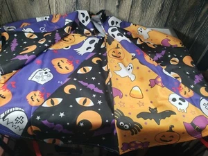 Halloween Tree Skirt Pumpkin Bat Fabric 30 Inch - Picture 1 of 3