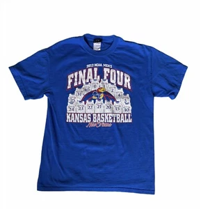Kansas Jayhawks Herren T-Shirt M 2012 NCAA Final Four Basketball 100% Baumwolle - Bild 1 von 6