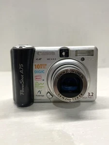 Canon PowerShot A75 3.2MP Digital Camera Silver- NOT WORKING - Picture 1 of 8