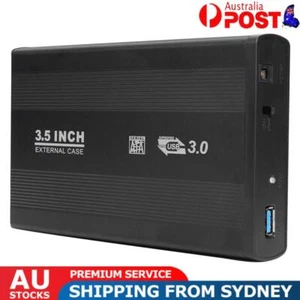 3.5 inch USB 3.0 to SATA Hard Drive Disk 5-Gbps External Enclosure SSD HDD Case - Picture 1 of 12