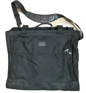 Tumi Garment Bag Black Ballistic Nylon Bi-Fold Weekend Travel - Picture 1 of 12