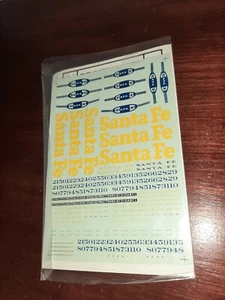 Santa Fe Microscale Decal Model Railroads - Picture 1 of 2