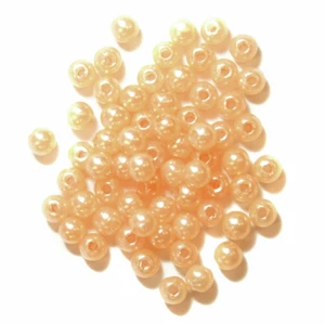 Cuentas de perlas naranja de 4 mm de Craft Factory aprox 7 g - fabricación de joyas - Imagen 1 de 1