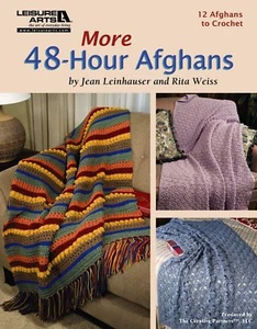 Crochet Pattern Book MORE 48 HOUR AFGHANS ~ 12 Designs - Picture 1 of 3