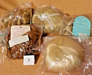 FIVE Doll wigs, sz 9-11, Dollspart, Bell, Mini World and More - Picture 1 of 5
