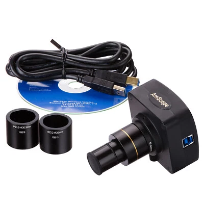 AmScope 10MP USB3.0 Real-Time Live Video Microscope USB Digital Camera