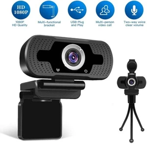 720P Webcam Full HD USB 2.0 For PC Desktop Laptop Web Camera Microphone NEW - Afbeelding 1 van 12