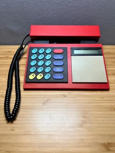 1986 B&O Bang & Olufsen Beocom 2000 Danish Design Red Telephone Works Worldwide - Afbeelding 1 van 9