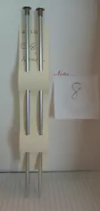 Knitting Needles Size 8- 10", Aluminum, a pair - Picture 1 of 1