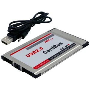 PCMCIA auf USB 2.0 CardBus Dual 2 Port 480M Kartenadapter für Laptop PC Comae - Bild 1 von 6