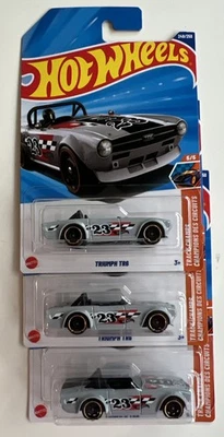 LOT OF 3 2025 HOT WHEELS Q CASE TREASURE HUNT TRIUMPH TR6 - Image 1 of 2