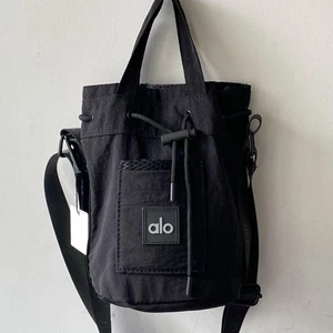 Alo Crossbody Bucket Bag Black NWT New With Tags Everyday Casual Handbag - Picture 1 of 6