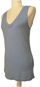 Camiseta para mujer Michael Stars Top cuello en V sin mangas azul claro talla única - Imagen 1 de 5