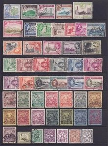Estampillas mixtas de Br Commonwealth. GVI, QEII, etc. Usado. App Cat 230€ - Imagen 1 de 5