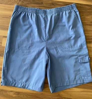 Vintage Koret Women’s Blue Shorts Size 10 Stretch Elastic Waist Long Modest EUC - Image 1 of 4