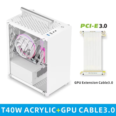 Mini ITX Black Case 7L Gaming Computer Chassis Compact transparent PC Support SF - Image 1 of 4