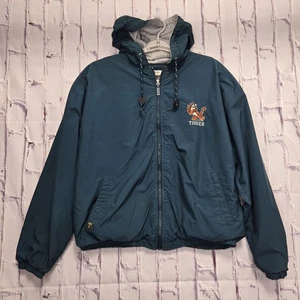 Vintage The Disney Store Tigger Embroidered Full Zip Lined Jacket Green Size M - Picture 1 of 15