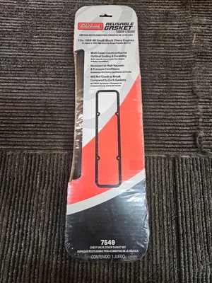 Junta de cubierta de válvula Edelbrock 7549 0,3125" de grosor para Chevy SB 302-350 Foto 1 de 4